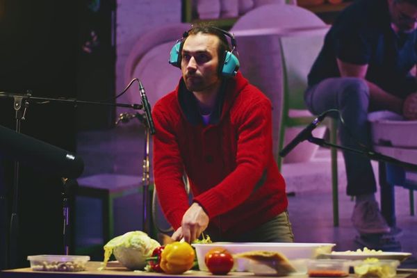 Bruiteur en séance d'enregistrement