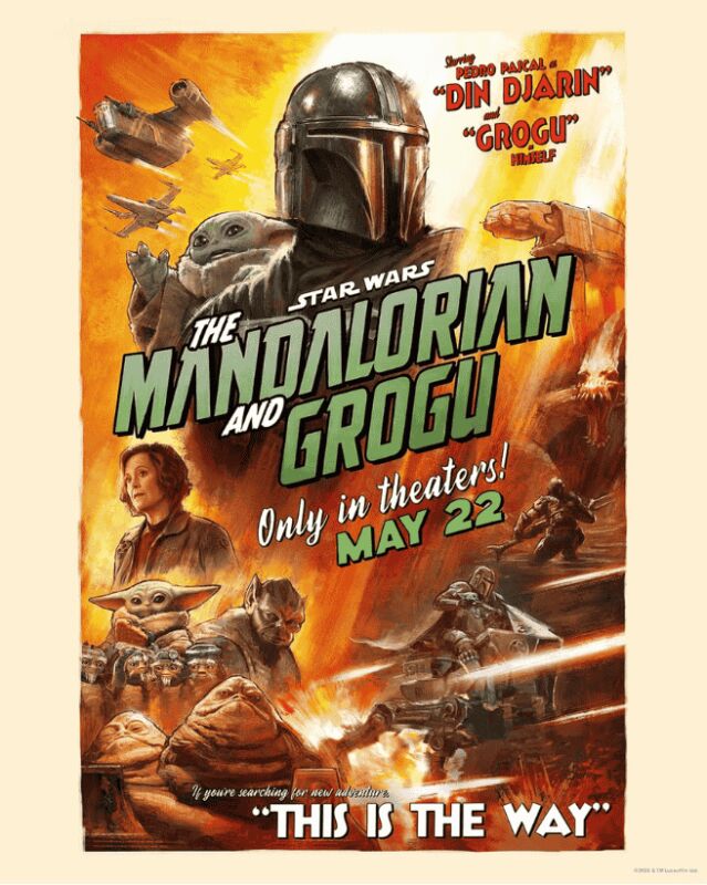 affiche The mandalorian and Grogu
